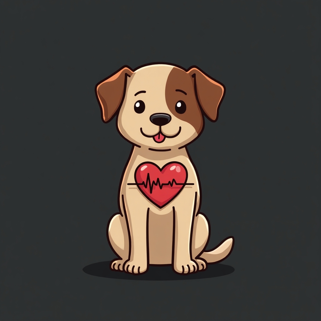 A normal heartbeat for a dog is between 60 and 140 beats per minute