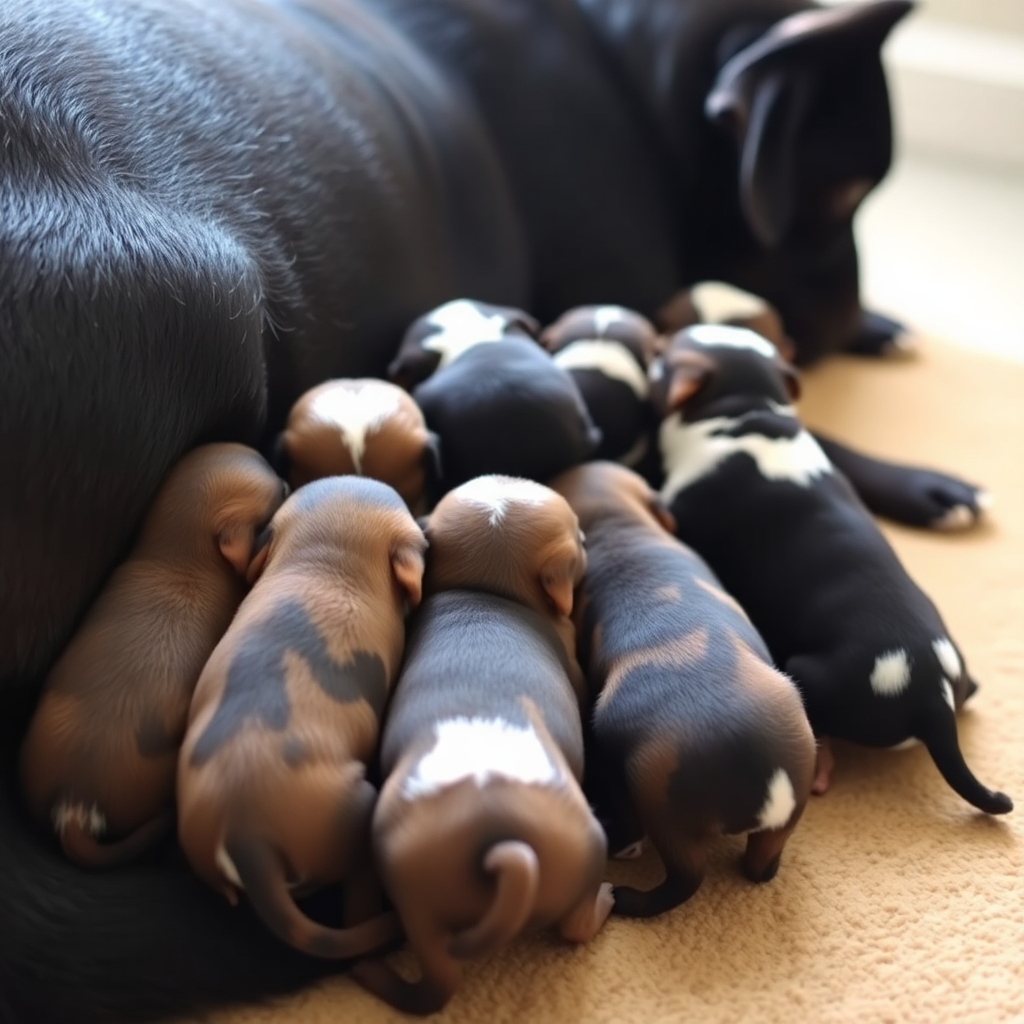 The average number of puppies in a litter depends on the breed