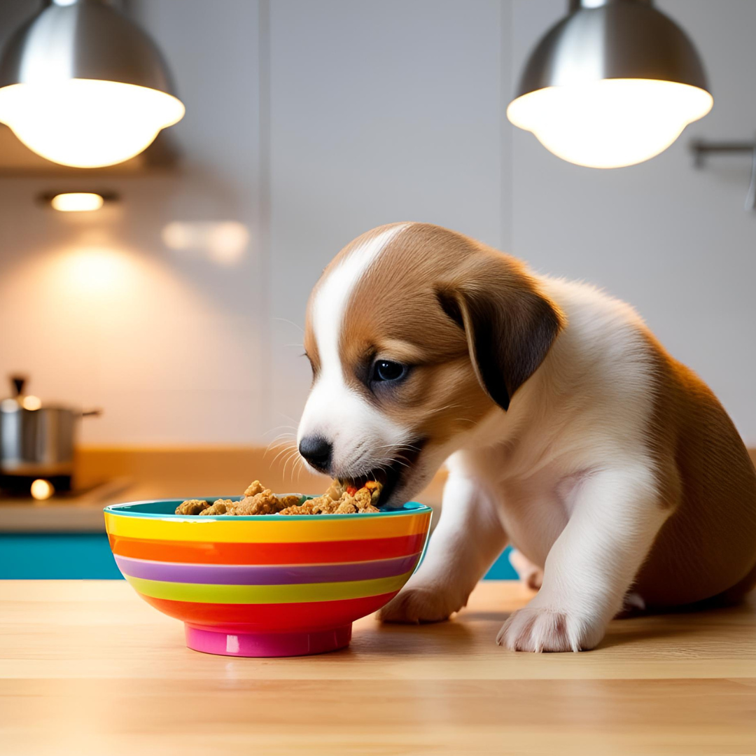 It is important not to feed puppies too much lest they become overweight